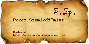 Porcz Szemirámisz névjegykártya
